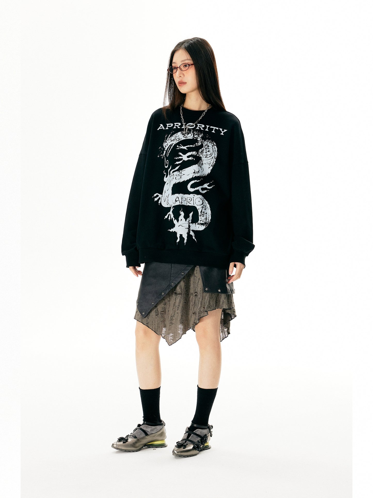 Dragon Loose Long Sleeve Tops ART0003