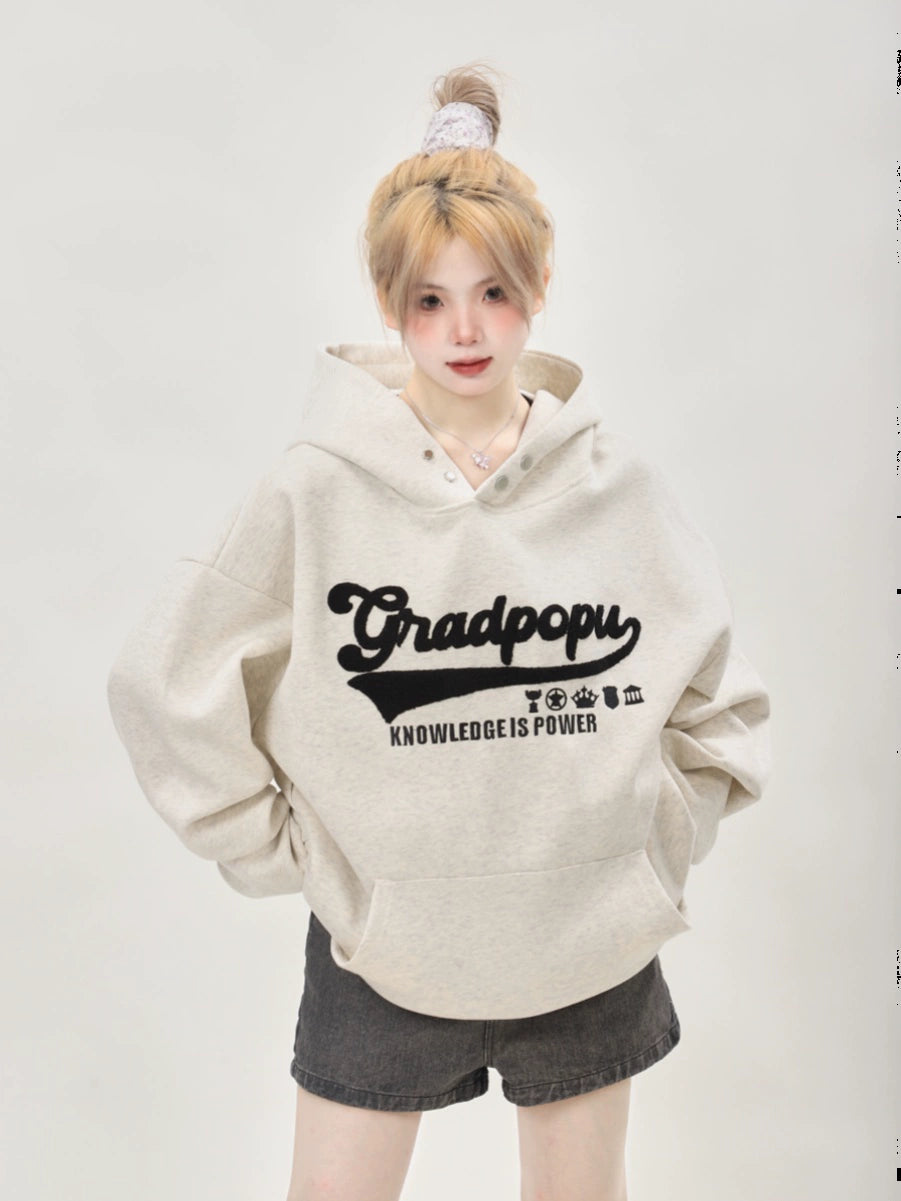 Logo Print Sweat Hoodie ANS0006