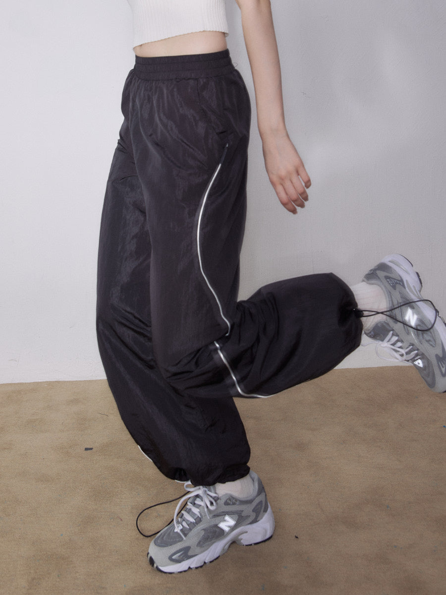 Side Wave Line Nylon Pants ZZF0208