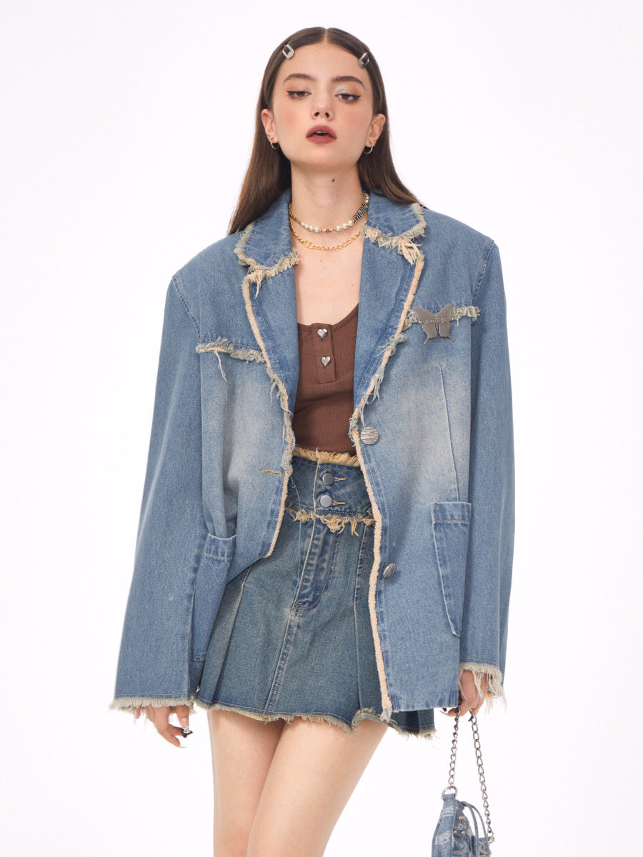 American Retro Tide Denim Jacket ZZF0072