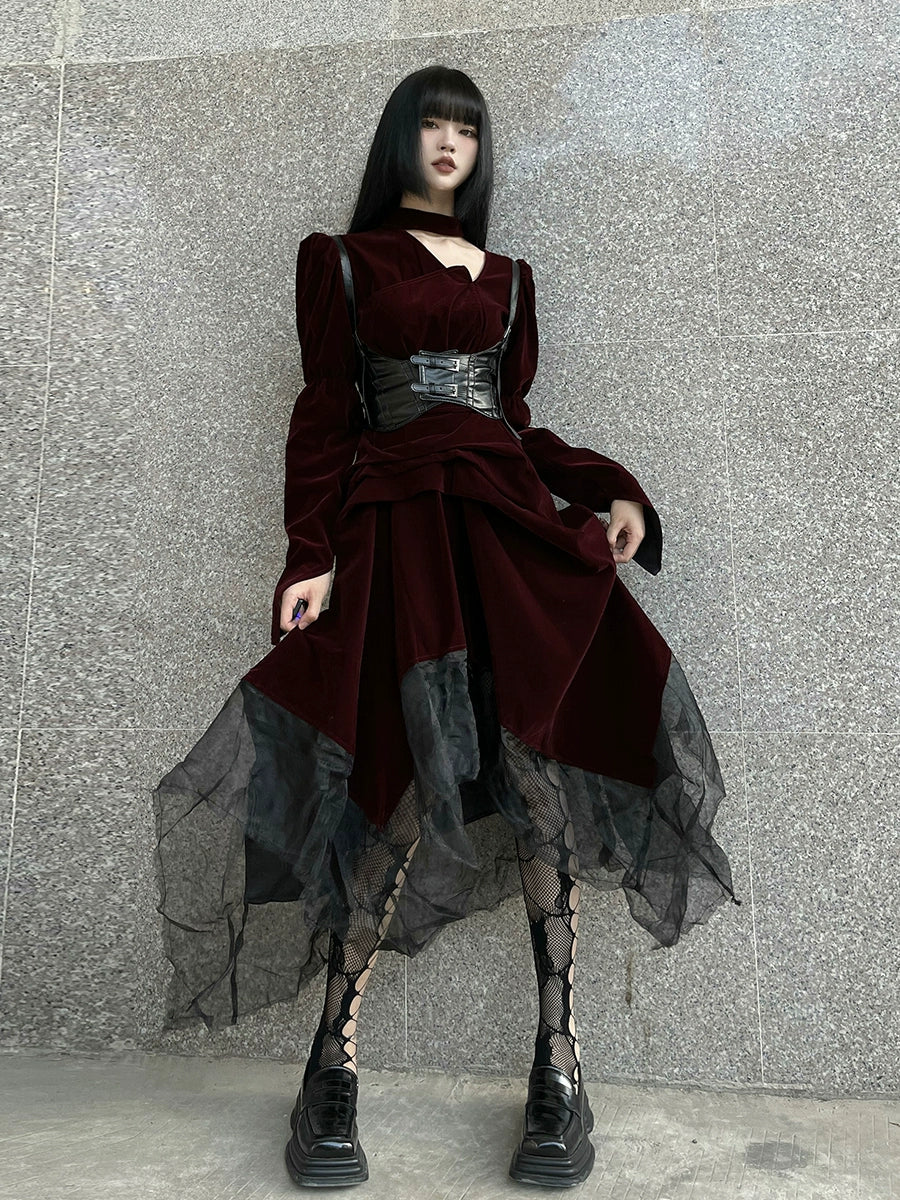 Retro Gothic Dress lgh0005