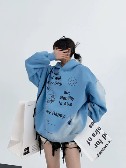 Oversized Doodle Sweat Hoodie YLS0066