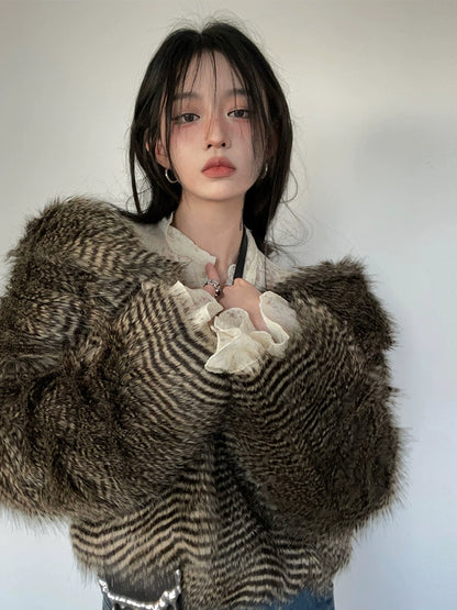 Retro Faux Fur Coat TKC0007