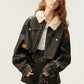 Boa Leather Short Jacket＆Leather Pants MAM0008