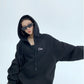 V-Neck Loose Sweat Hoodie YLS0046