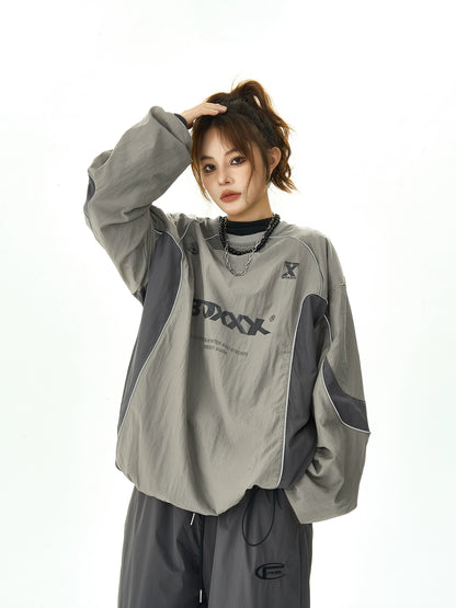 Nylon Switchover Design Pullover HGX0007