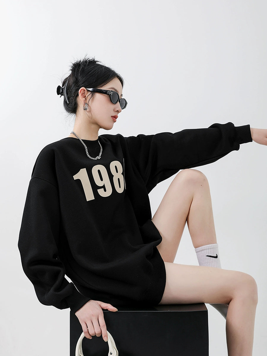 Number Logo Sweat Tops ICM0005