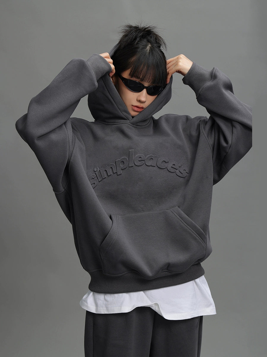 Logo Embossed Hoodie & Relaxed Pants ACS0052