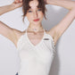 Drawstring Front Crop Cami Tops ZZF0225