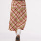 High Waist Plaid Wool Skirt ZZF0301