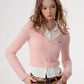 Shirt Layered V-Neck Knit ZZF0289