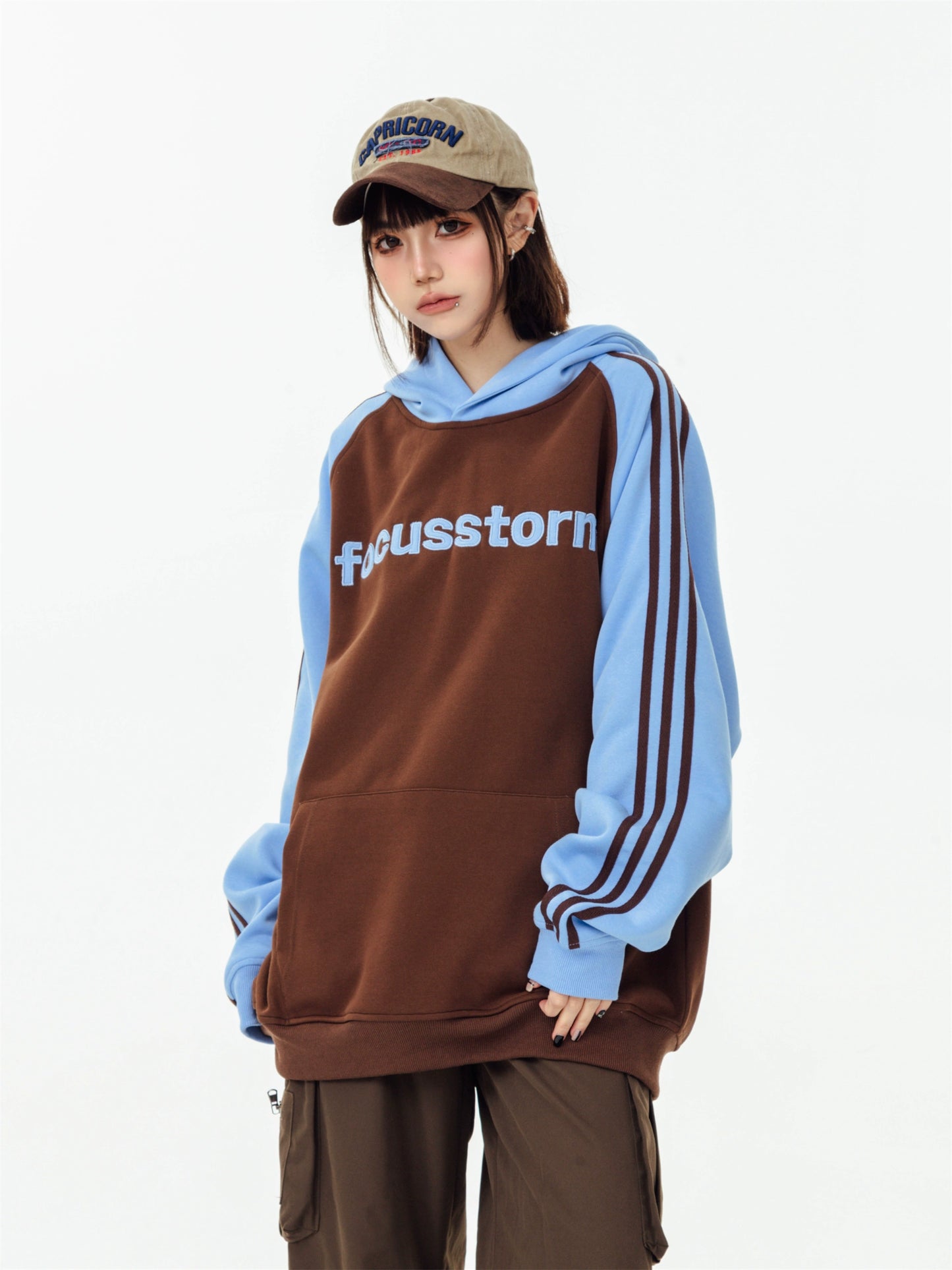 Raglan Sleeve Sweat Hoodie AXN0007