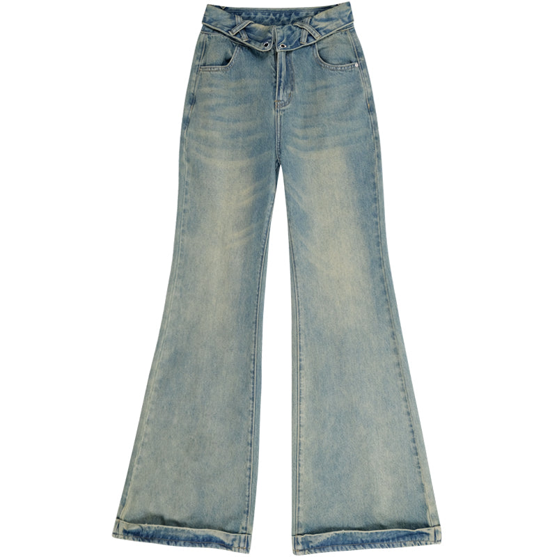 Wide Legged Denim Pants ZZF0116