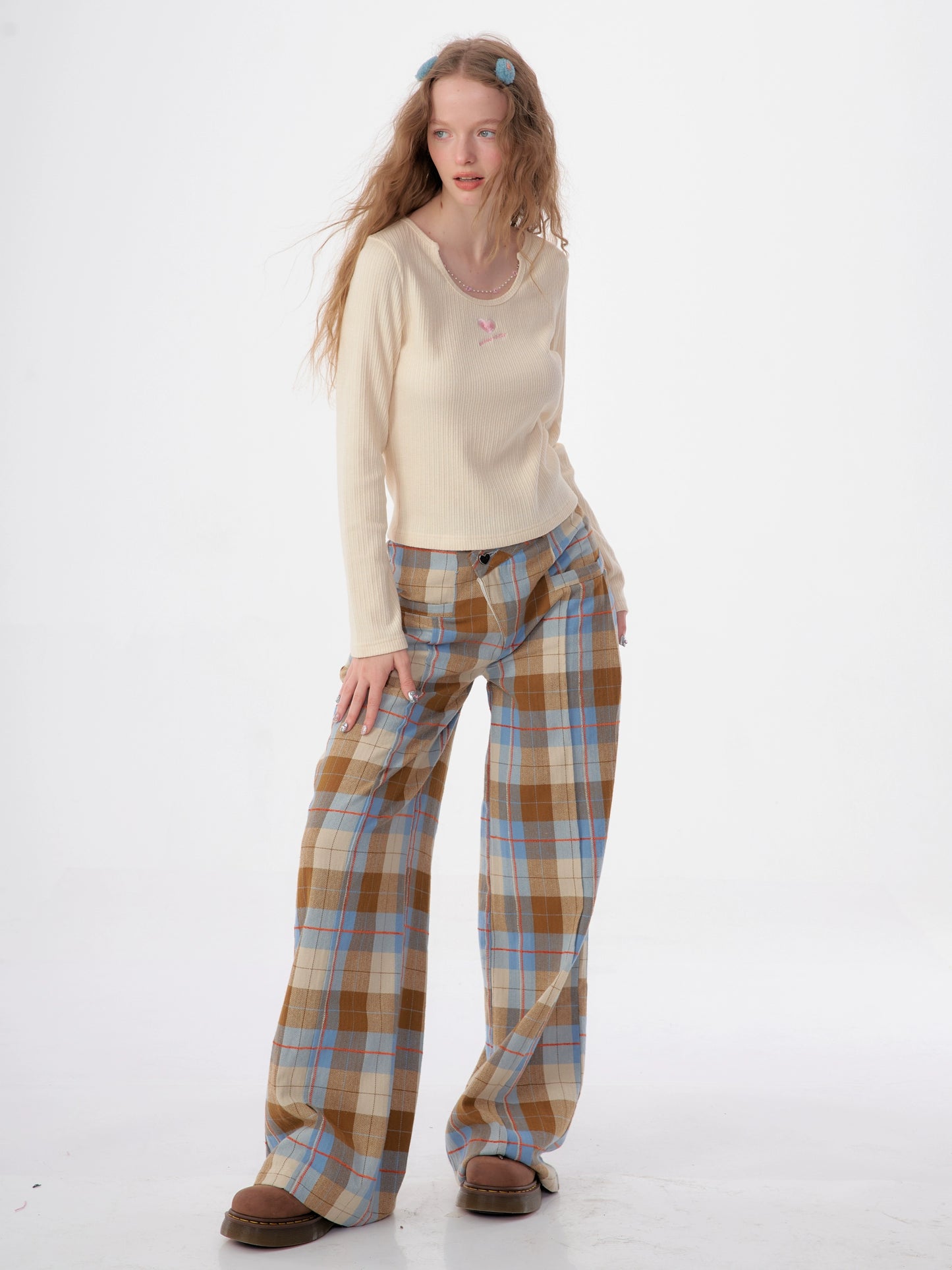 Plaid Casual Pants ZZF0318