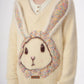 Bunny Girl Apricot Over Knit ZZF0283