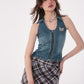 Vintage Sleeveless Denim Vest ZZF0196