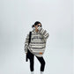 Mode Multi Border Hoodie YLS0057