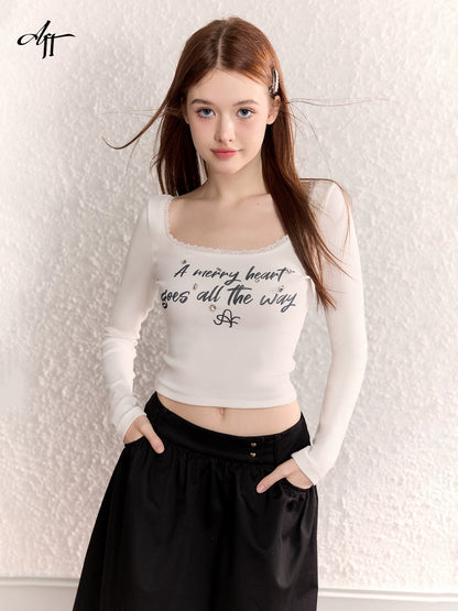 Open Neck Girly Tops AFD0006