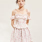 Flower Suspended Princess Sleeve Dress CRC0015