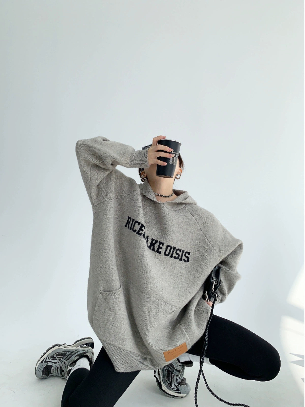 Front Logo Loose Hoodie YLS0016