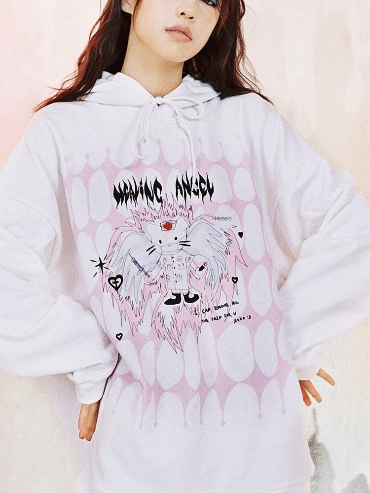 Healing Angel Cat Hoodie CRC0031